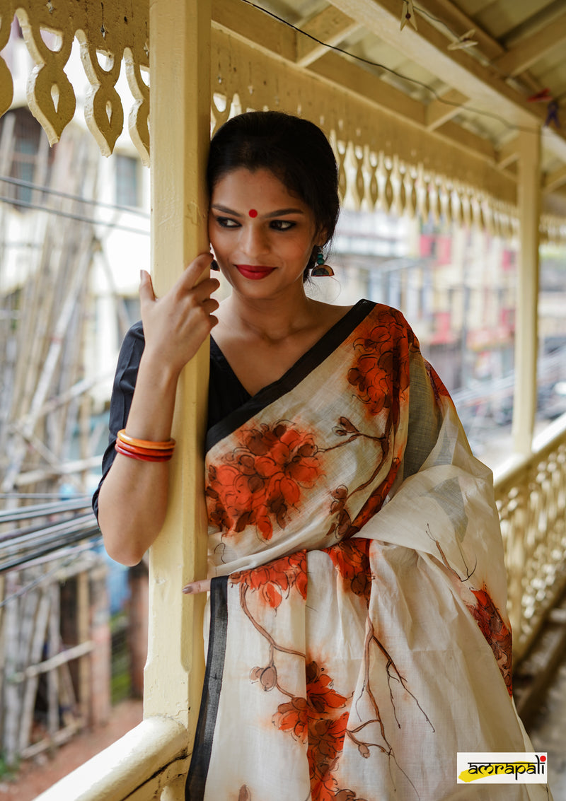 The Fish and Sun Saree - ILAMRA | Sustainable Clothing Brand India