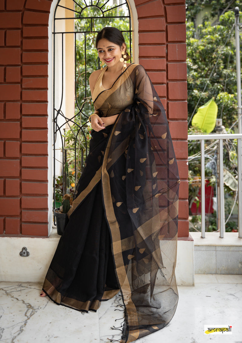 Buy Linen Sarees Online in India | Myntra